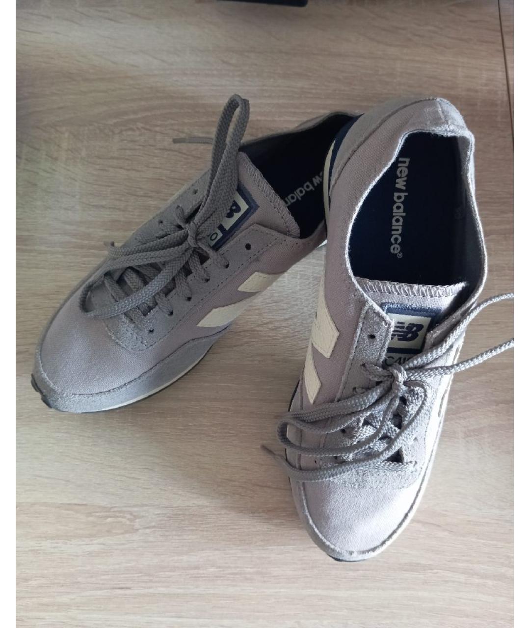 NEW BALANCE Серые замшевые кроссовки, фото 3