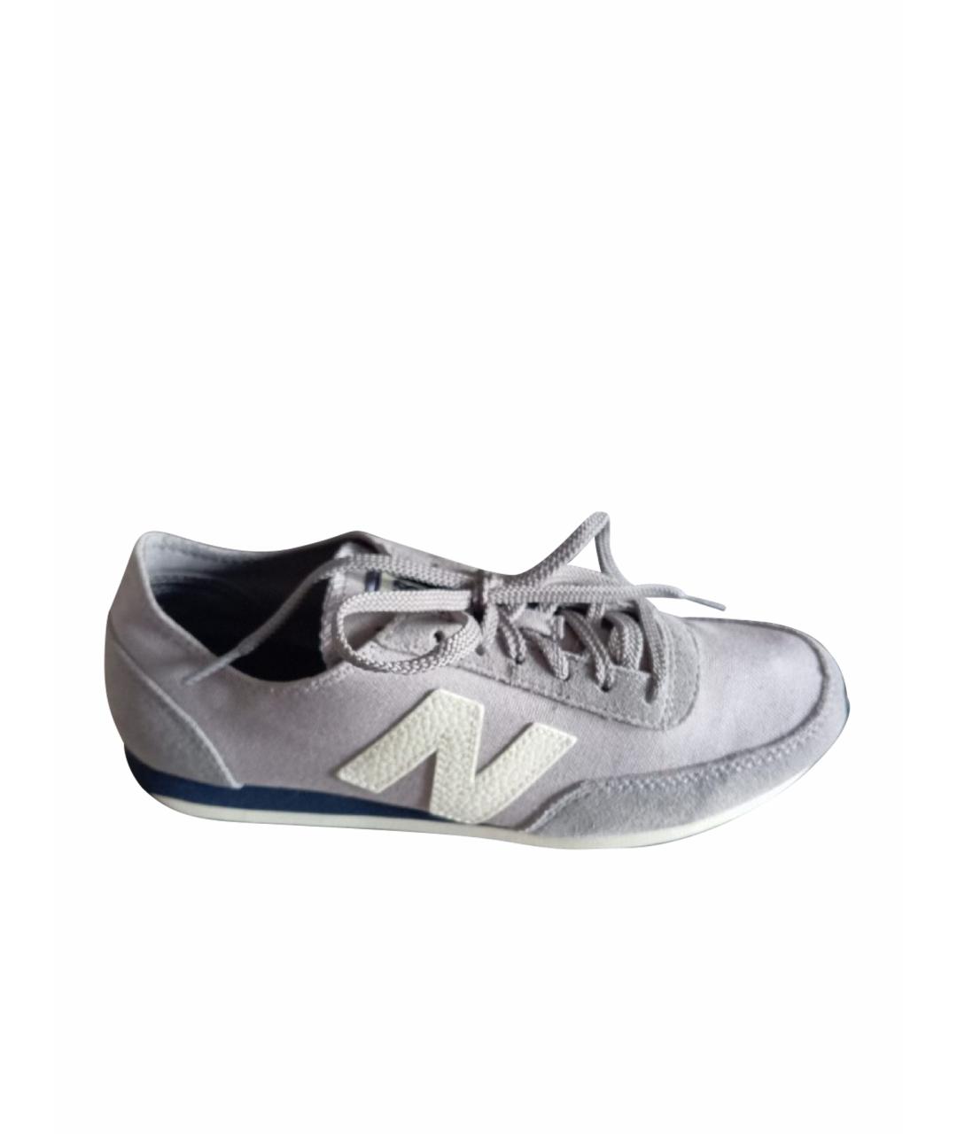 NEW BALANCE Серые замшевые кроссовки, фото 1