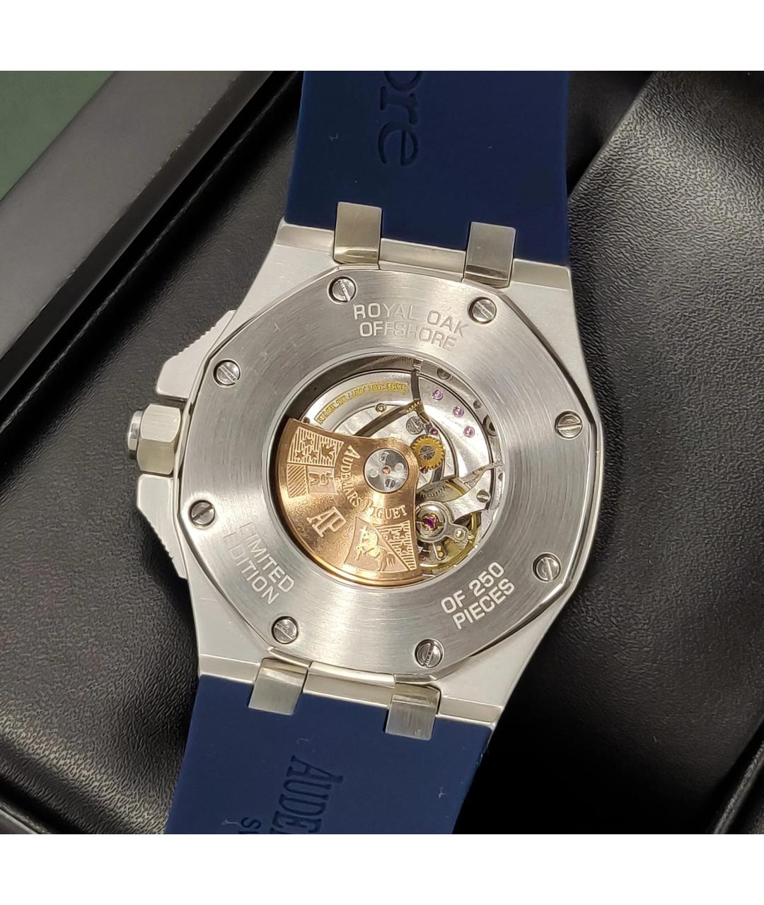 Audemars Piguet Темно-синие часы из белого золота, фото 2