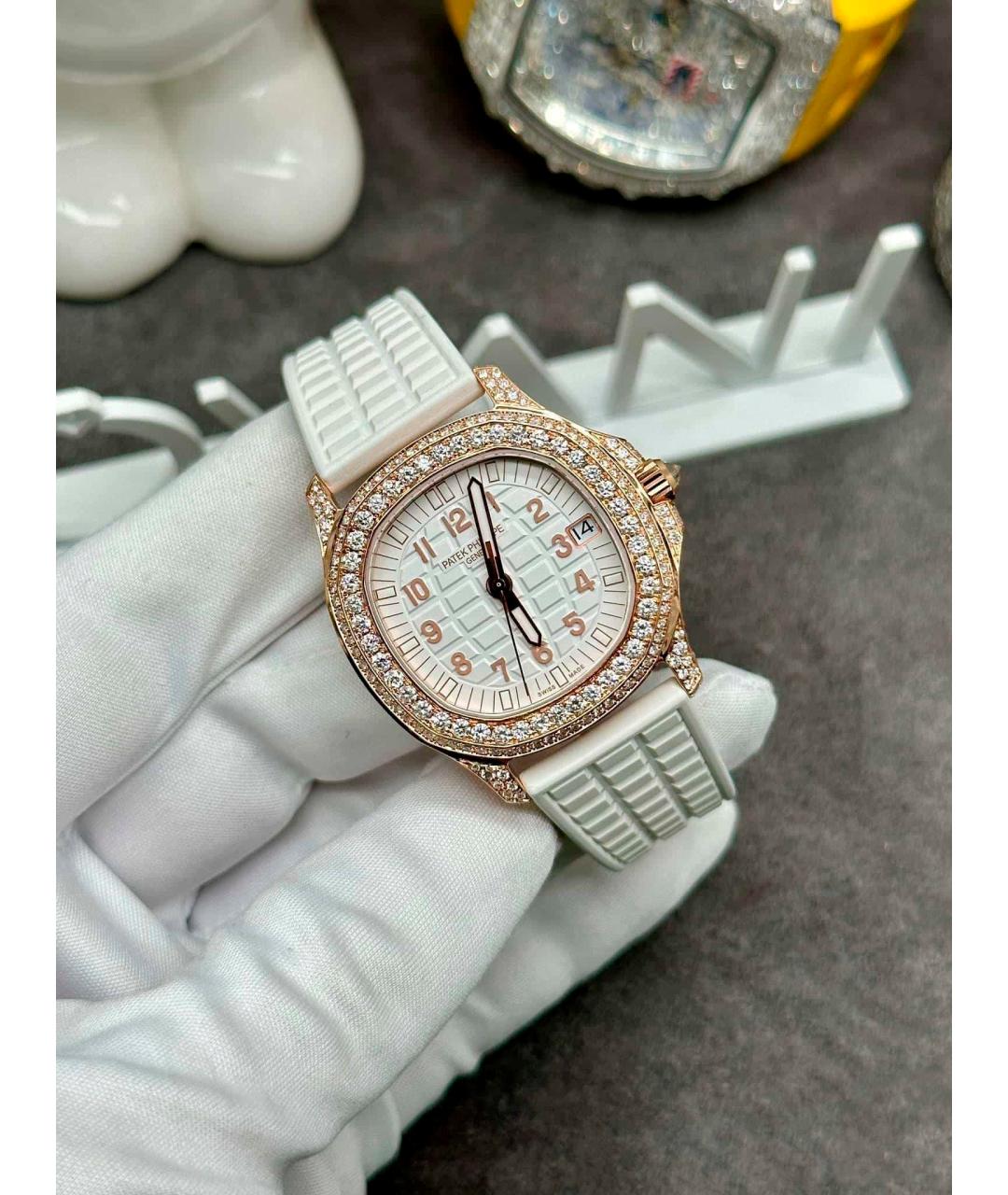 PATEK PHILIPPE Белые часы из розового золота, фото 2