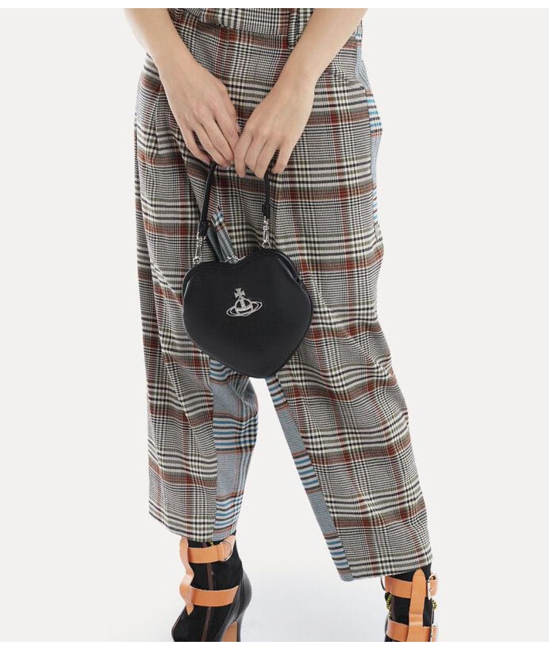 VIVIENNE WESTWOOD Черная сумка через плечо из искусственной кожи, фото 2