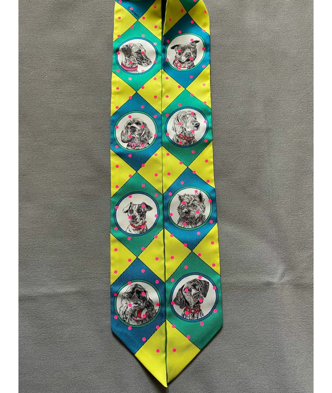 HERMES PRE-OWNED Зеленый шелковый шарф, фото 6