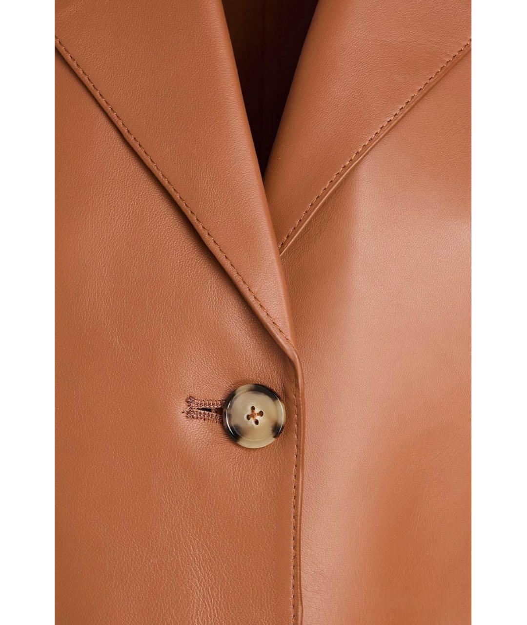 TOTEME Коричневая кожаная куртка, фото 4