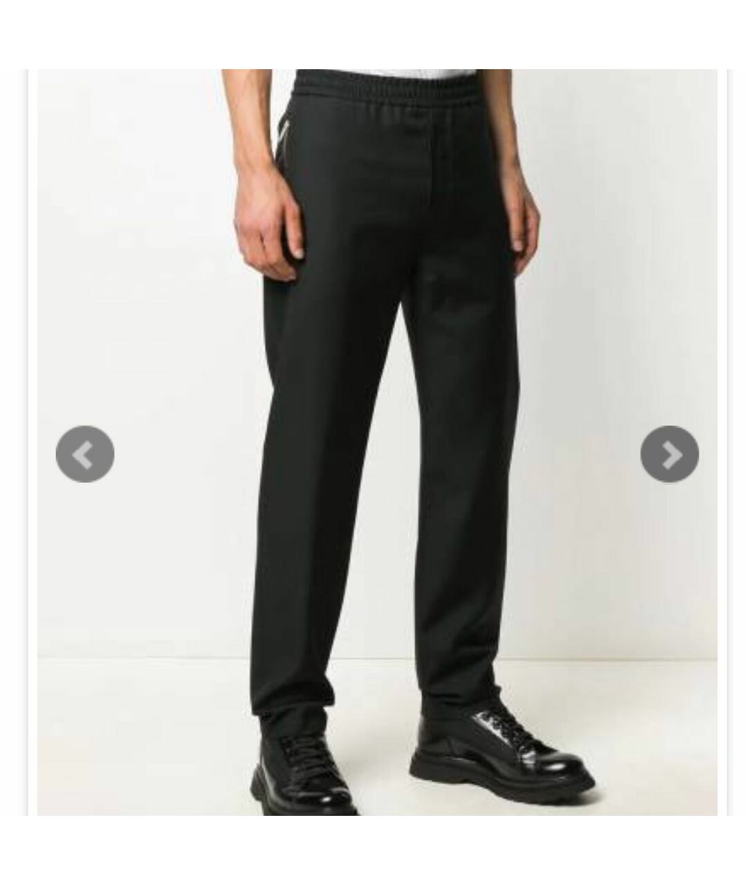 GIVENCHY Черные хлопковые классические брюки, фото 7