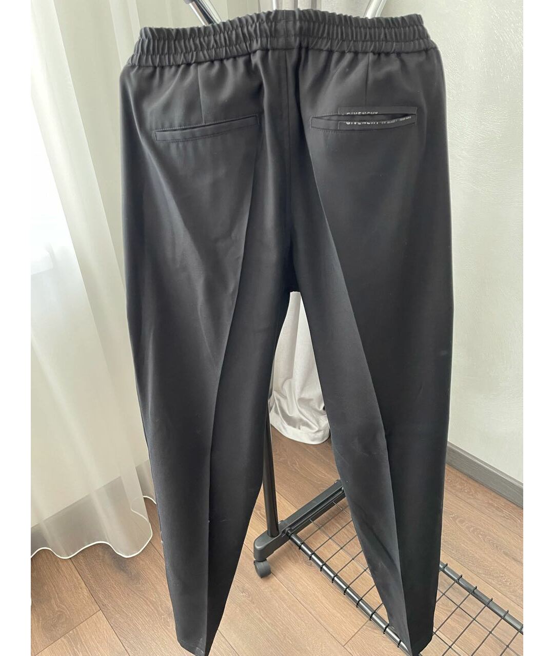 GIVENCHY Черные хлопковые классические брюки, фото 2