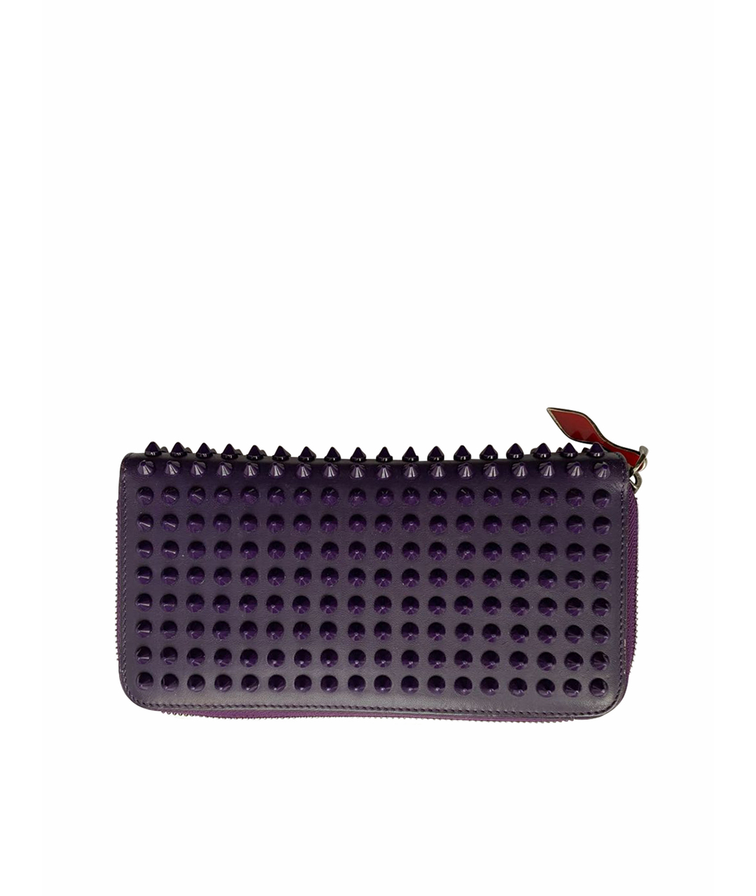 CHRISTIAN LOUBOUTIN Фиолетовый кожаный кошелек, фото 1
