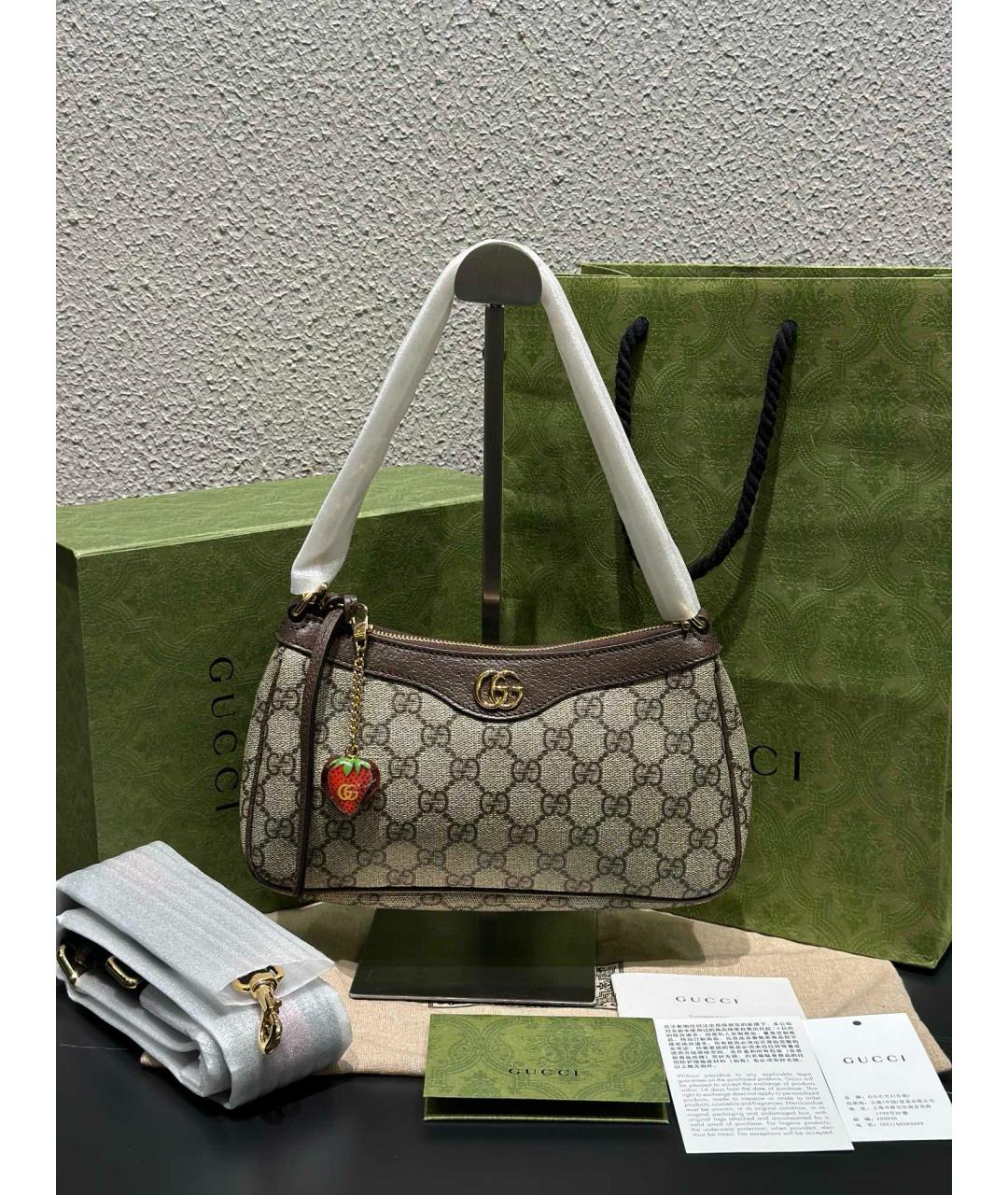 GUCCI Коричневая сумка через плечо, фото 2