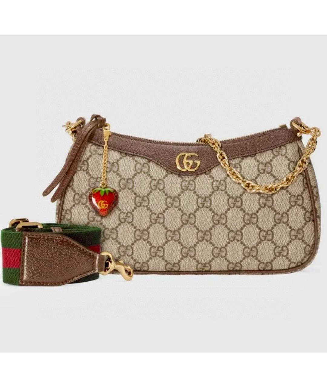 GUCCI Коричневая сумка через плечо, фото 10
