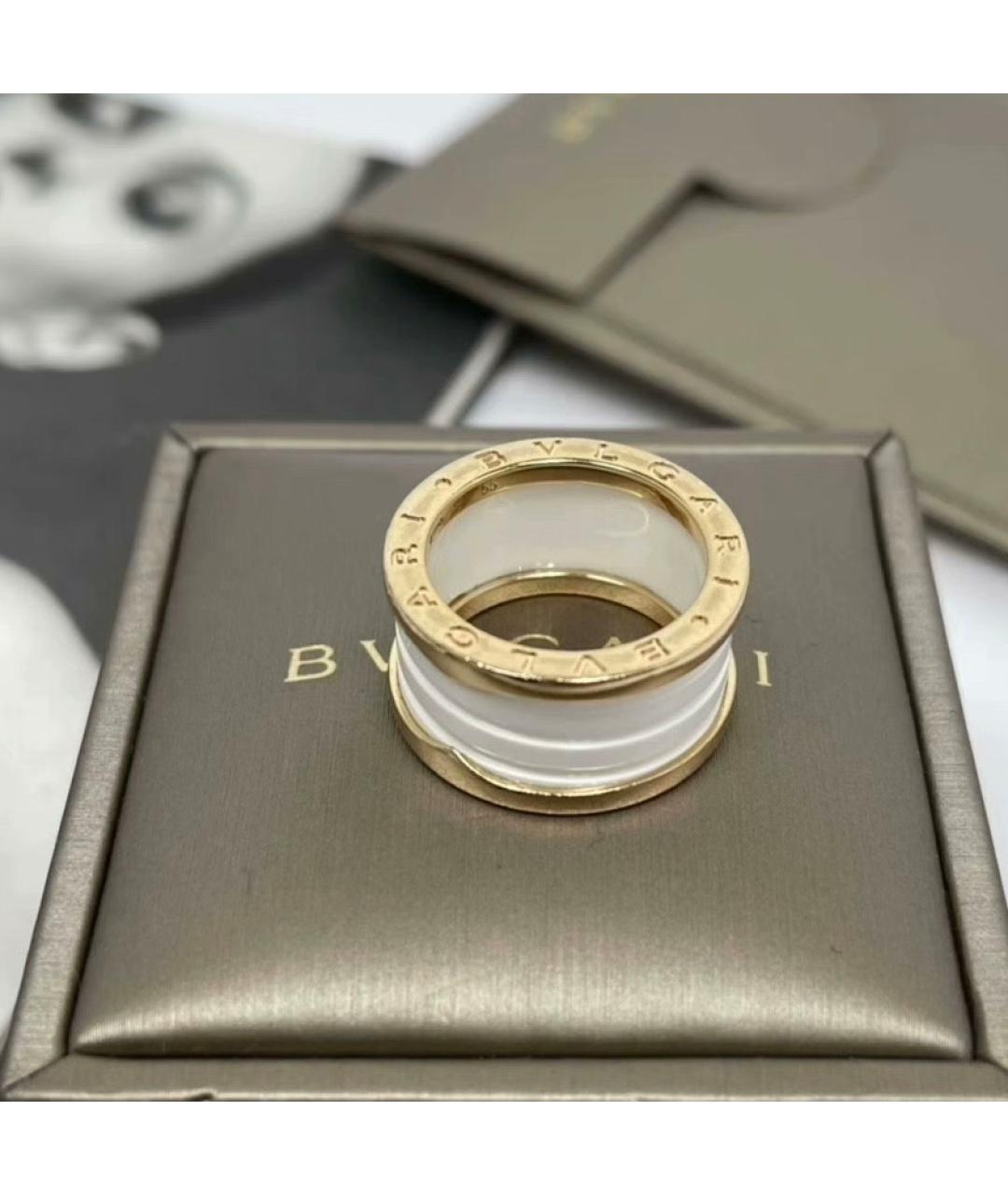 BVLGARI Белое кольцо из розового золота, фото 3