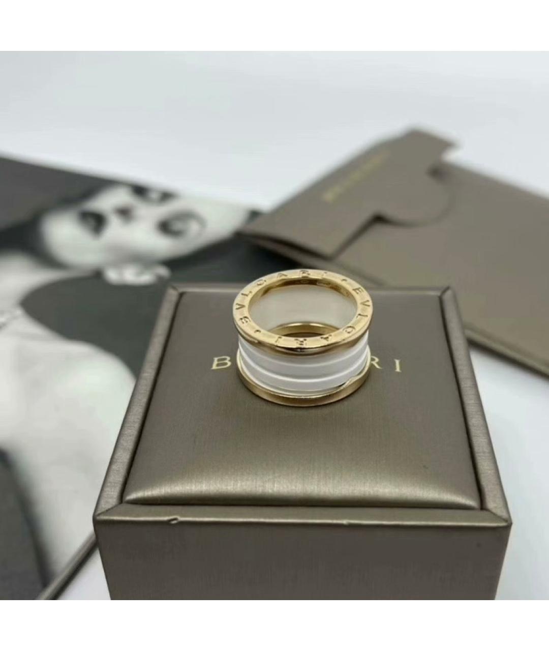 BVLGARI Белое кольцо из розового золота, фото 5