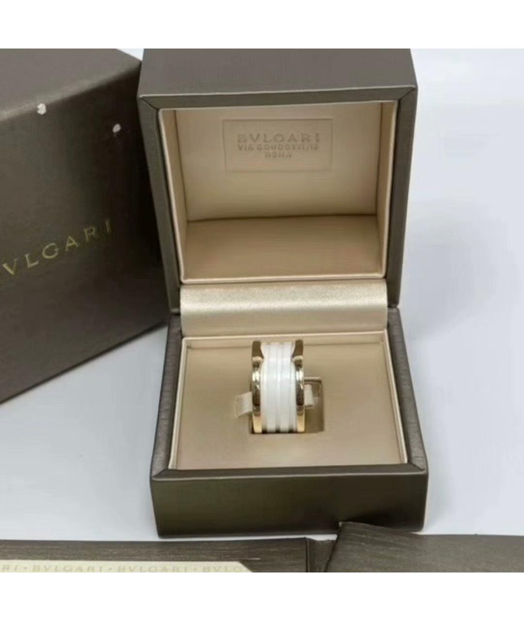 BVLGARI Белое кольцо из розового золота, фото 2