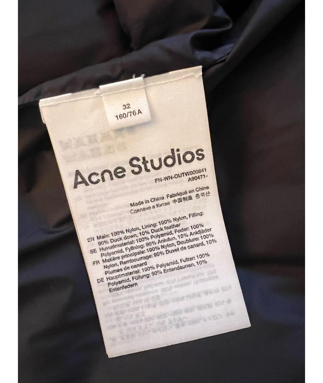 ACNE STUDIOS Бежевый полиуретановый пуховик, фото 7