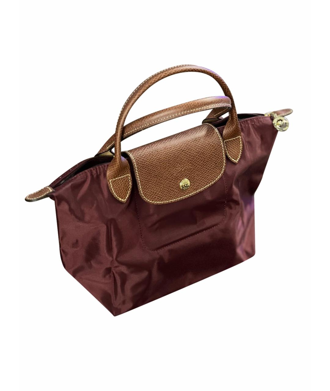 LONGCHAMP Бордовая сумка тоут, фото 1