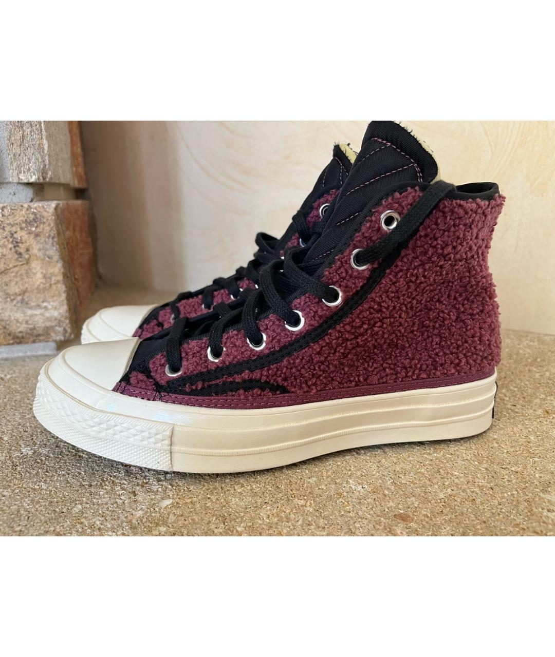 CONVERSE Бордовые кеды, фото 5