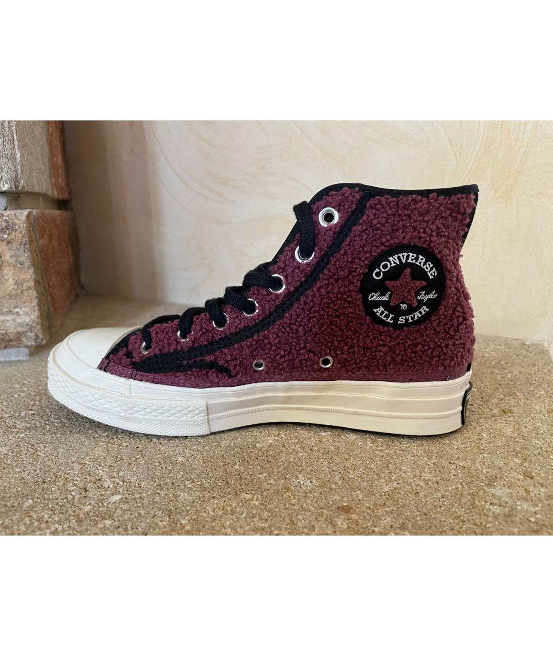 CONVERSE Бордовые кеды, фото 8