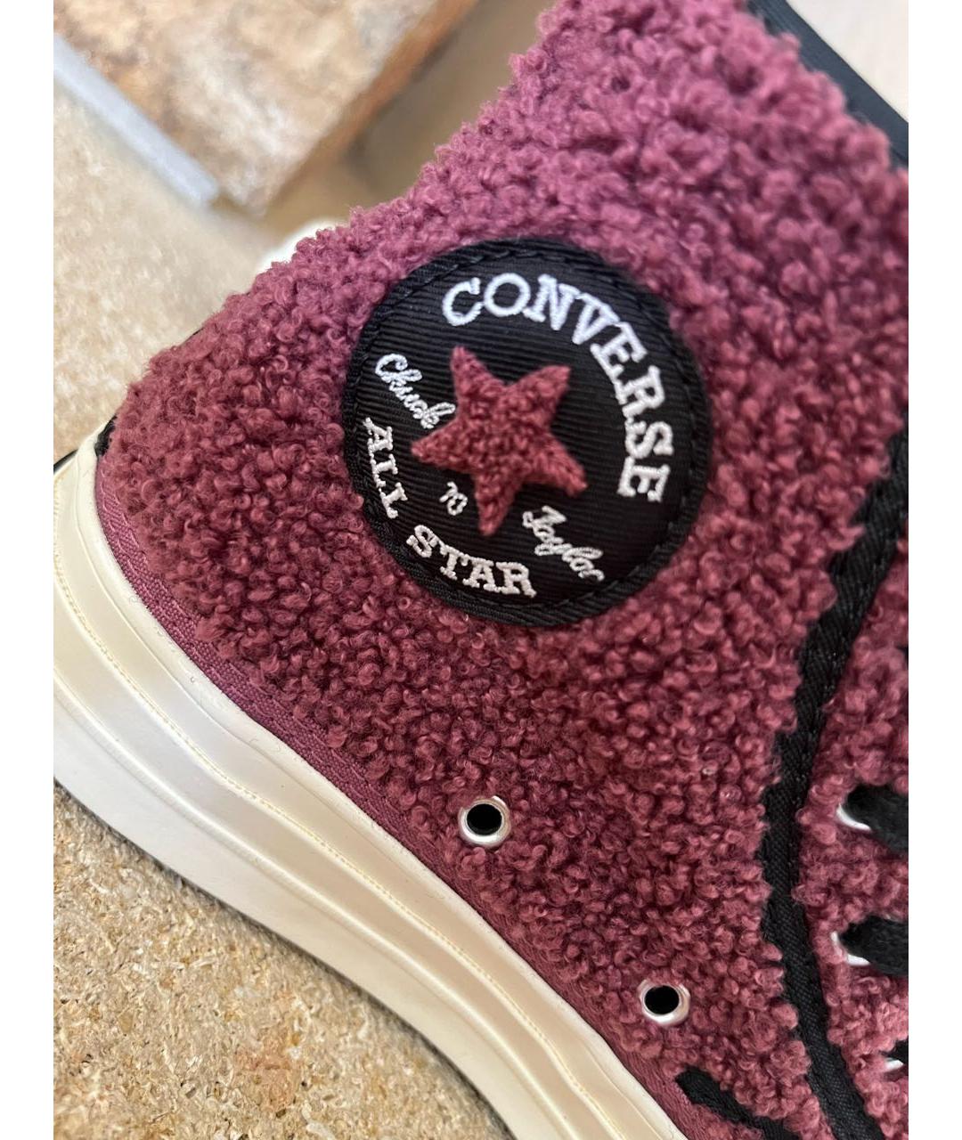 CONVERSE Бордовые кеды, фото 6