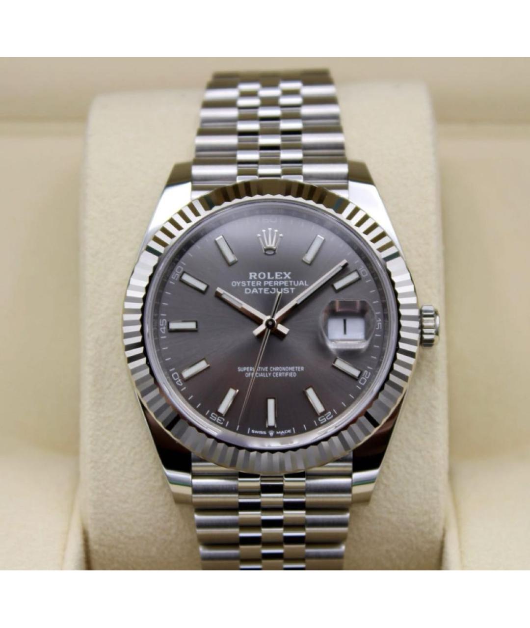 ROLEX Зеленые часы из белого золота, фото 3