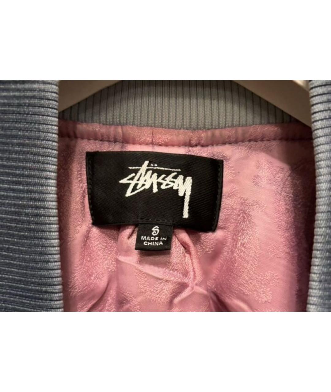 STUSSY Темно-синяя синтетическая куртка, фото 3