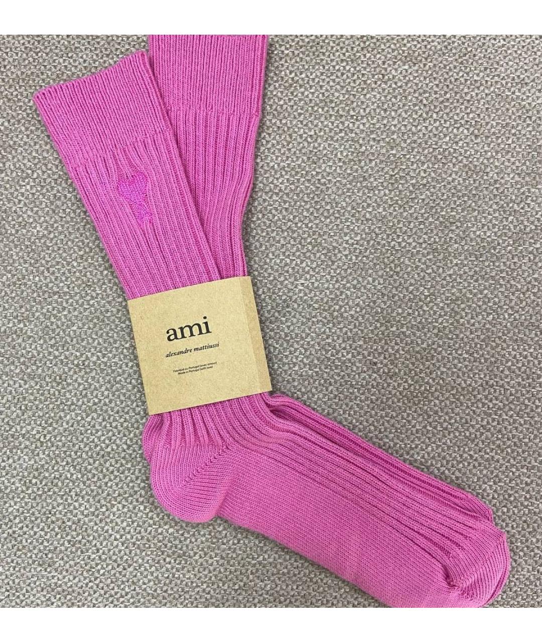 Ami Paris Розовые носки, чулки и колготы, фото 2