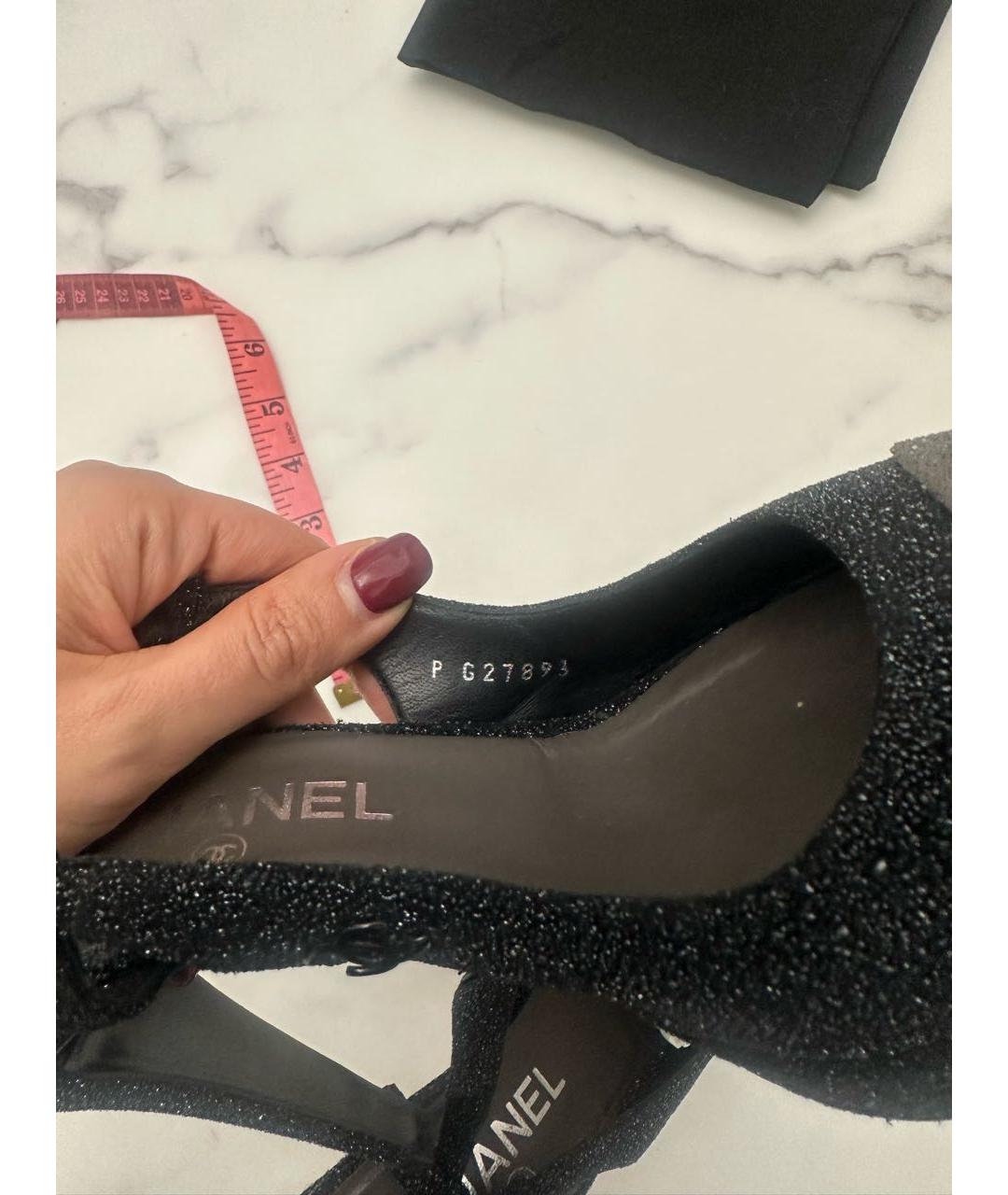 CHANEL Черные туфли, фото 7