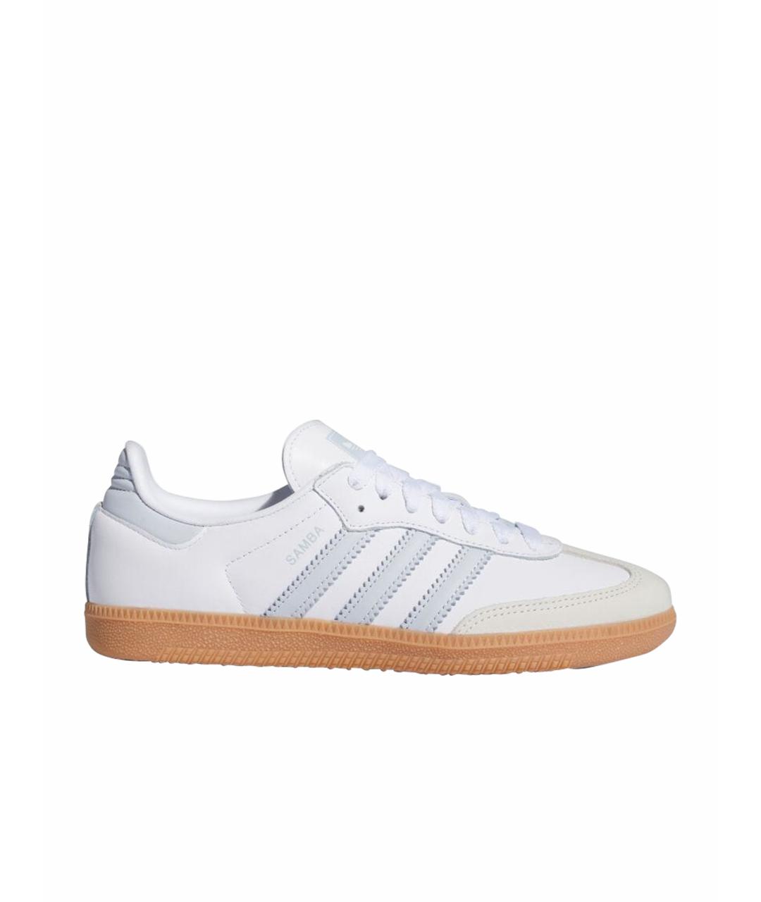 ADIDAS Белые кожаные кеды, фото 1