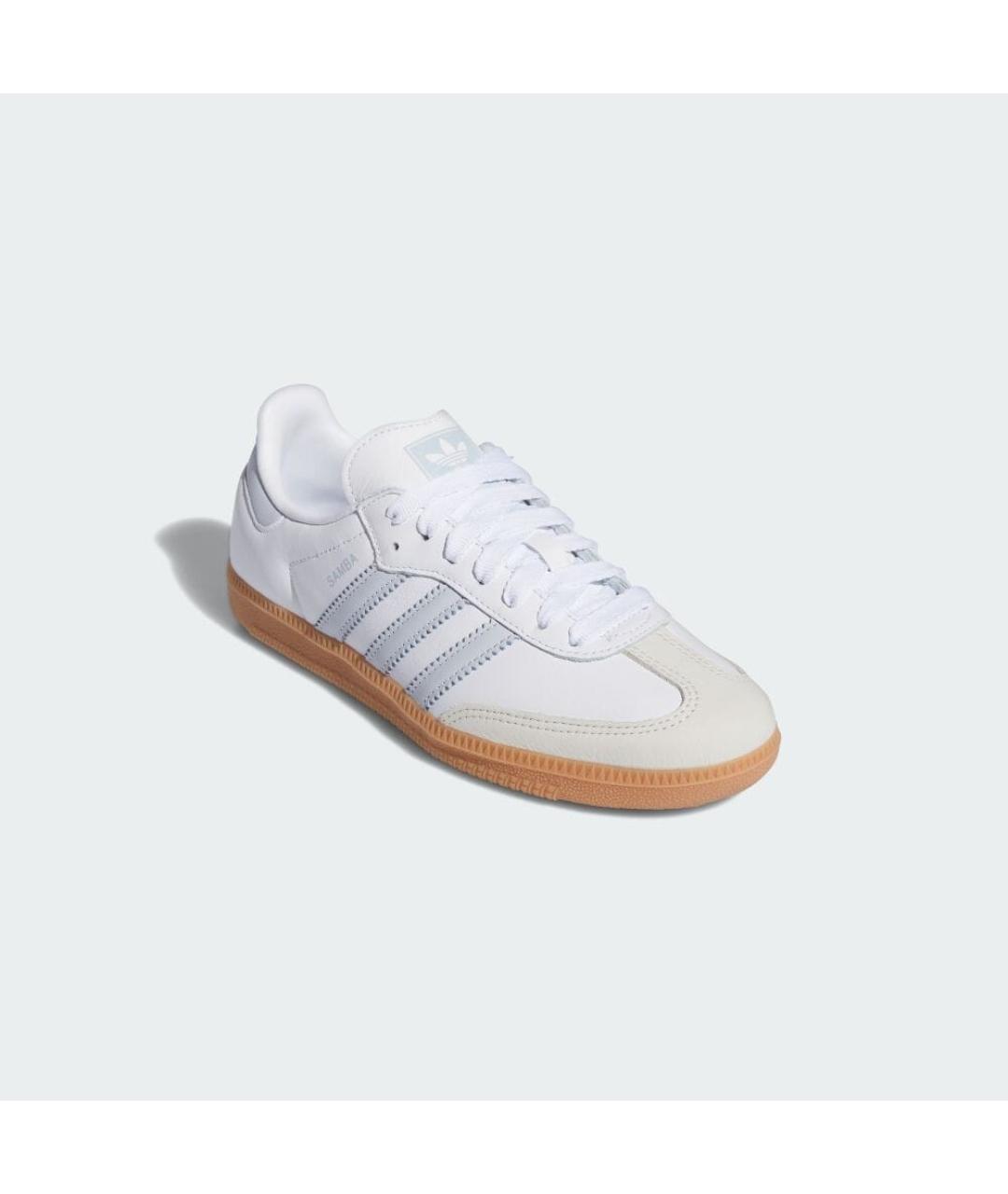 ADIDAS Белые кожаные кеды, фото 2