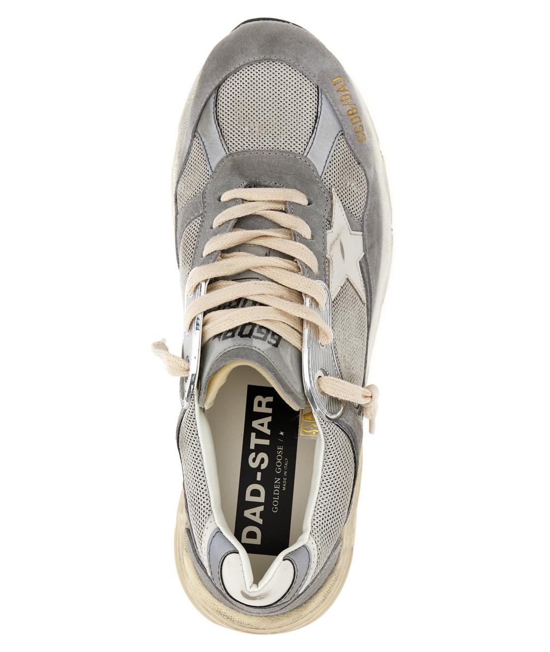 GOLDEN GOOSE DELUXE BRAND Серые замшевые низкие кроссовки / кеды, фото 3