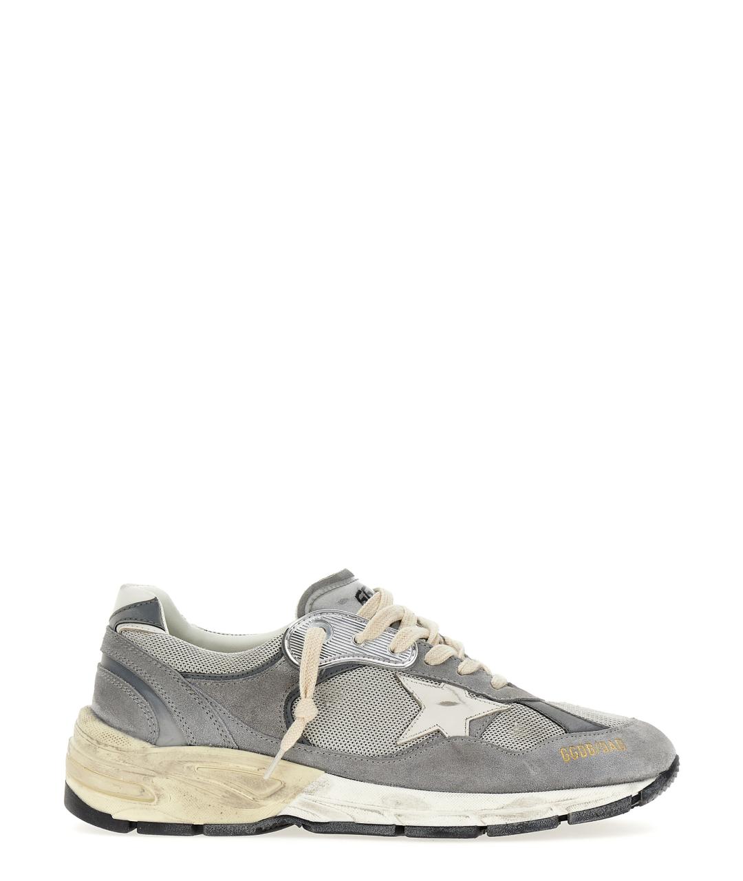 GOLDEN GOOSE DELUXE BRAND Серые замшевые низкие кроссовки / кеды, фото 1