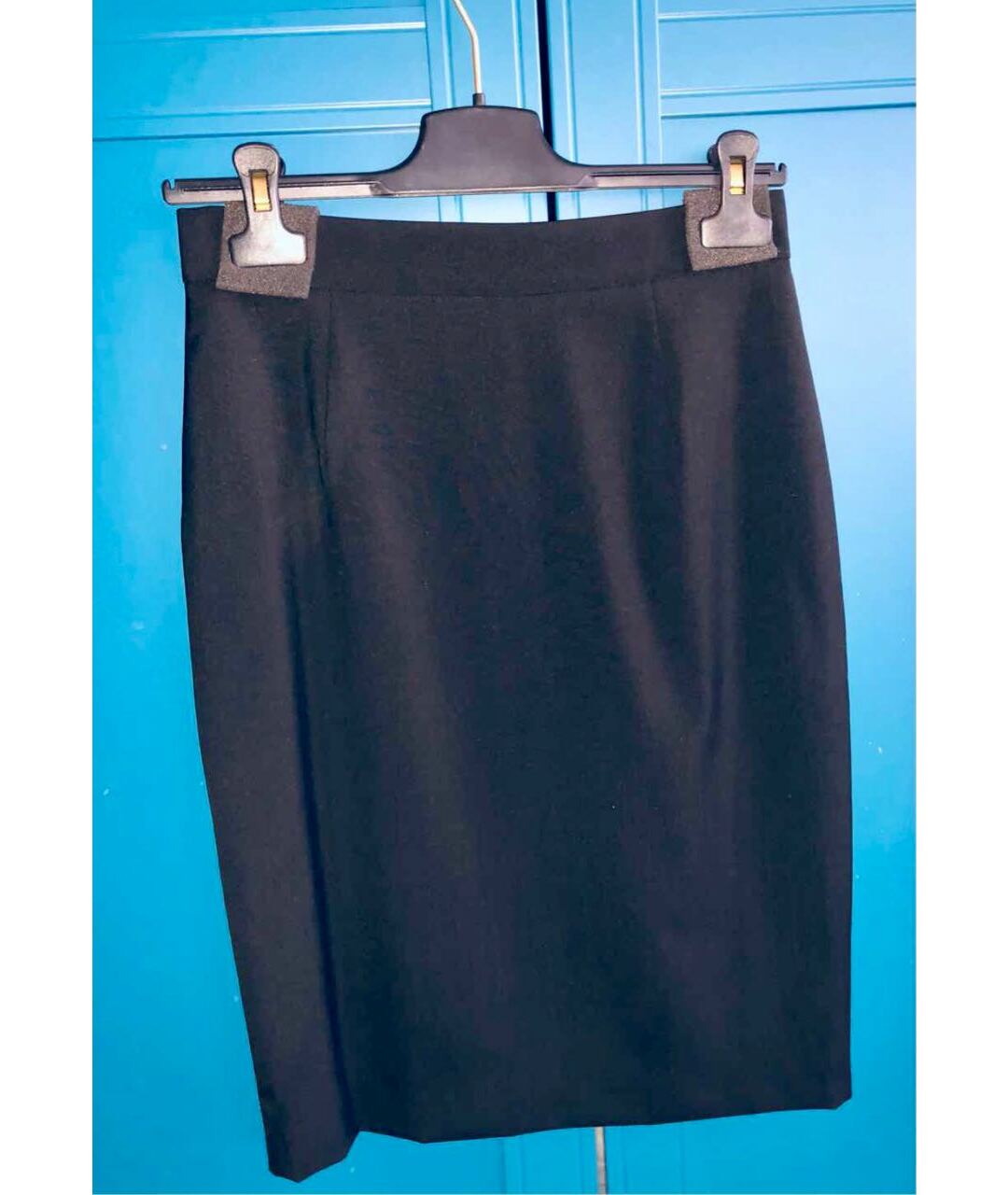 ESCADA Черная полиэстеровая юбка миди, фото 5