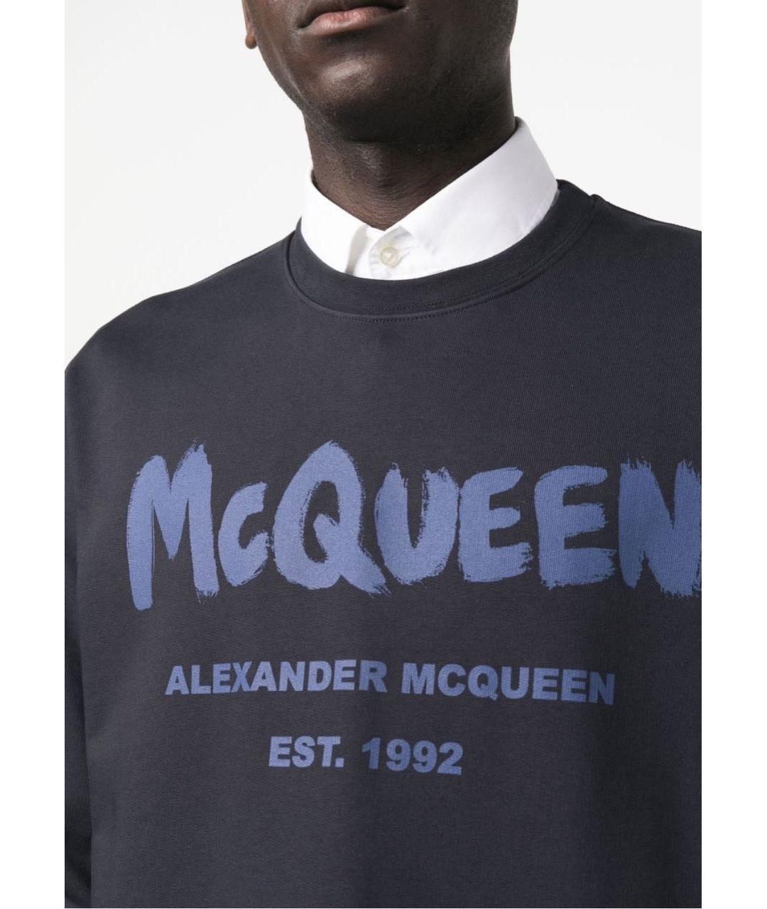 ALEXANDER MCQUEEN Темно-синий хлопковый спортивный костюм, фото 6