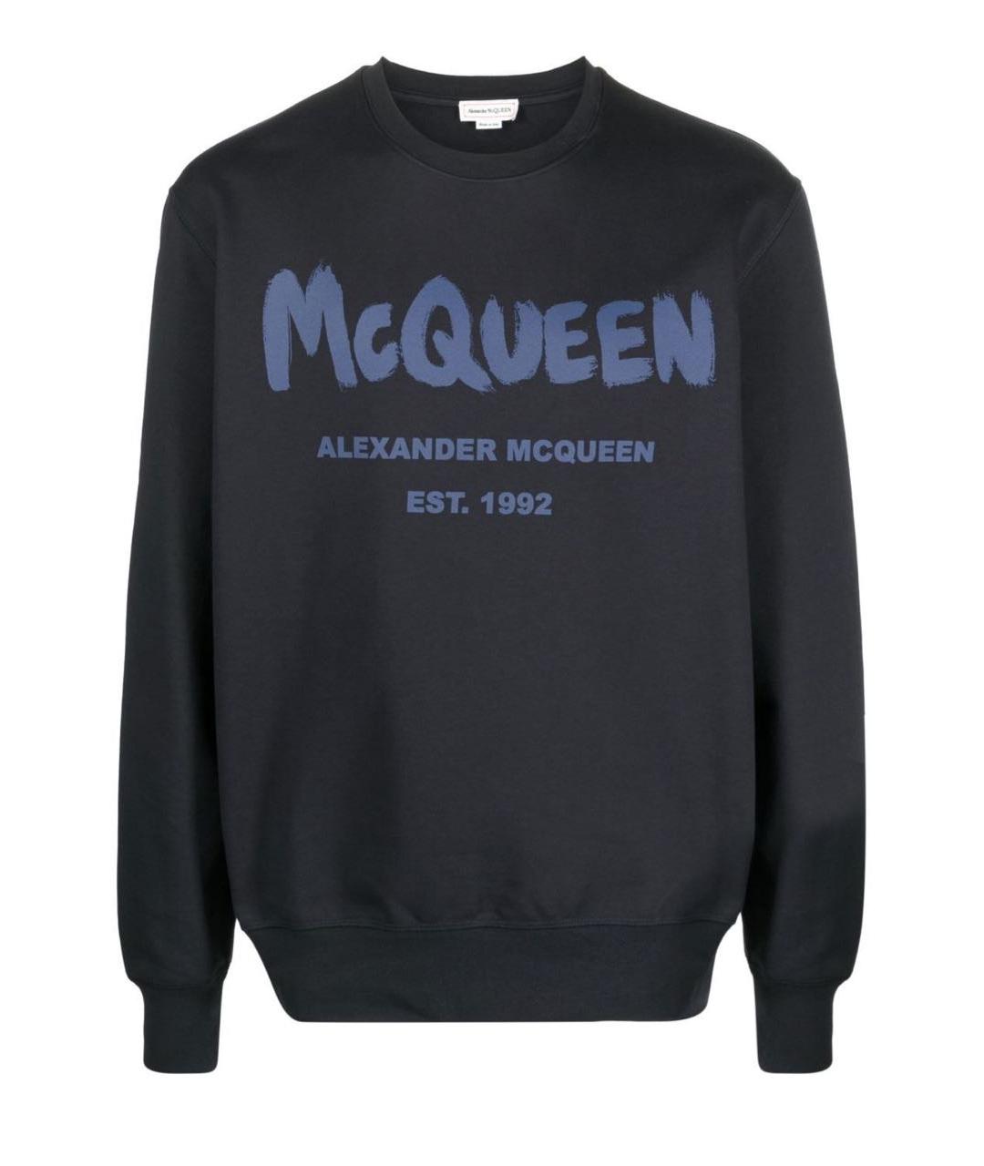ALEXANDER MCQUEEN Темно-синий хлопковый спортивный костюм, фото 9