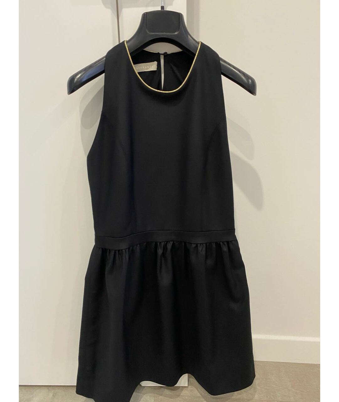 STEFANEL Черное хлопко-эластановое повседневное платье, фото 5