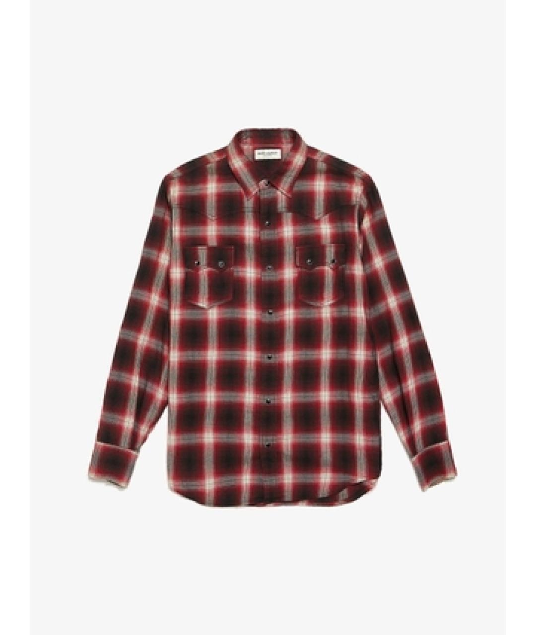 SAINT LAURENT Красная хлопковая классическая рубашка, фото 6