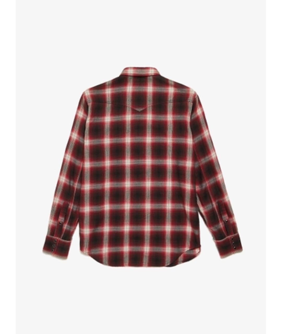 SAINT LAURENT Красная хлопковая классическая рубашка, фото 2