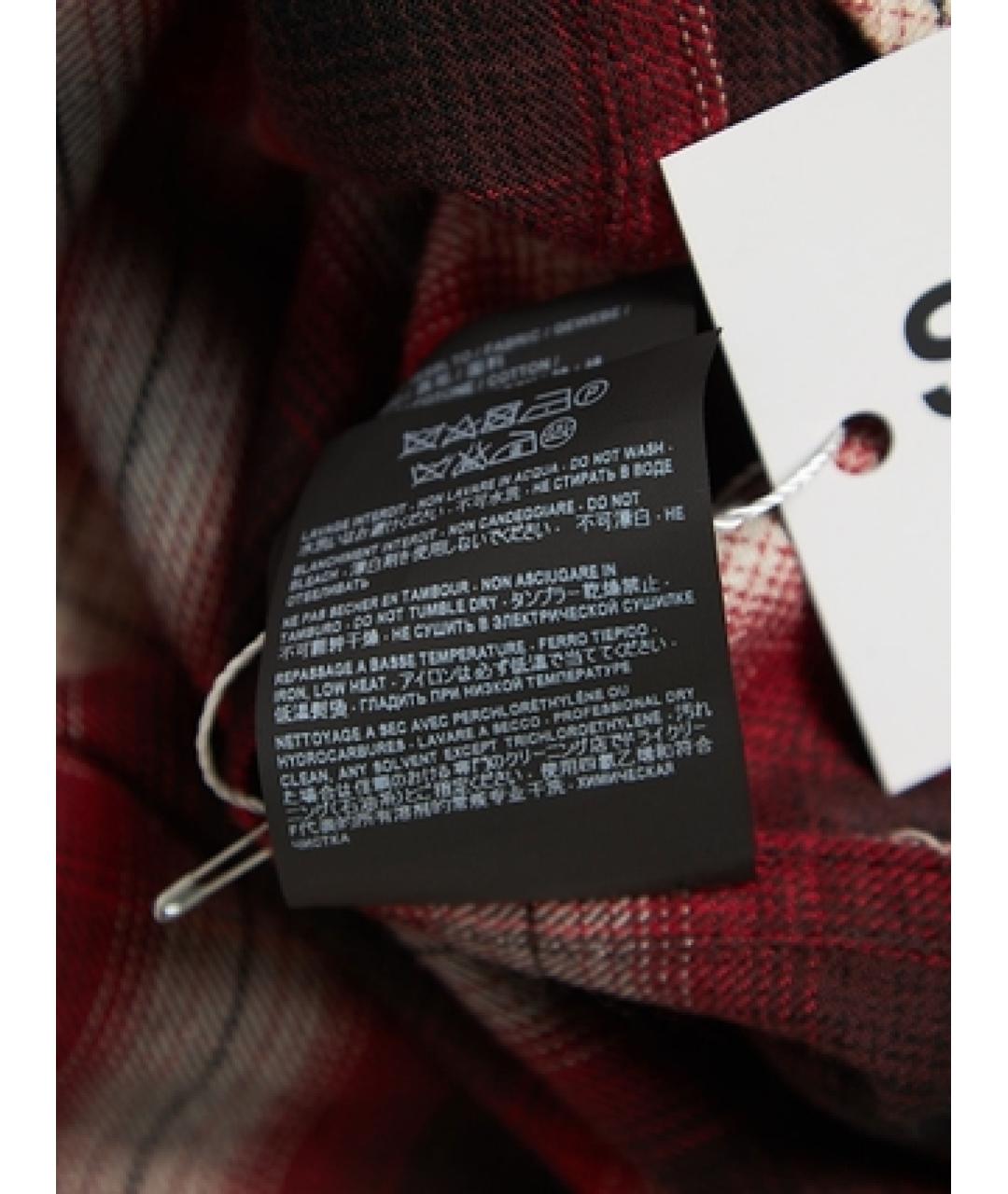 SAINT LAURENT Красная хлопковая классическая рубашка, фото 5