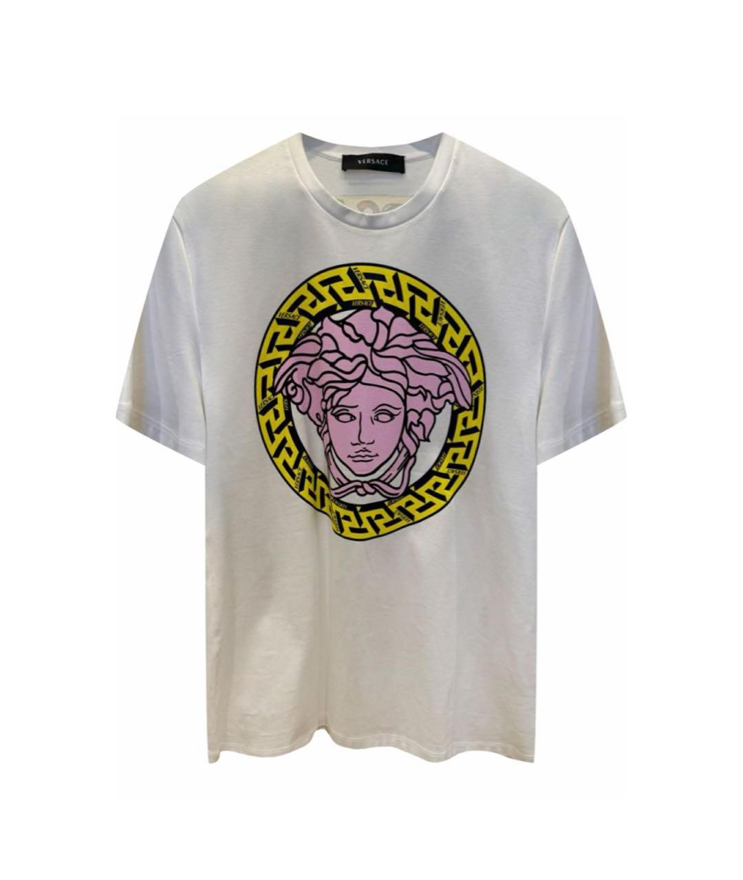 VERSACE Белая хлопковая футболка, фото 1
