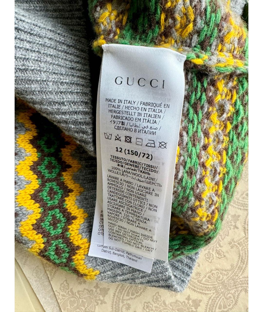 GUCCI Серый жакет / жилет, фото 4