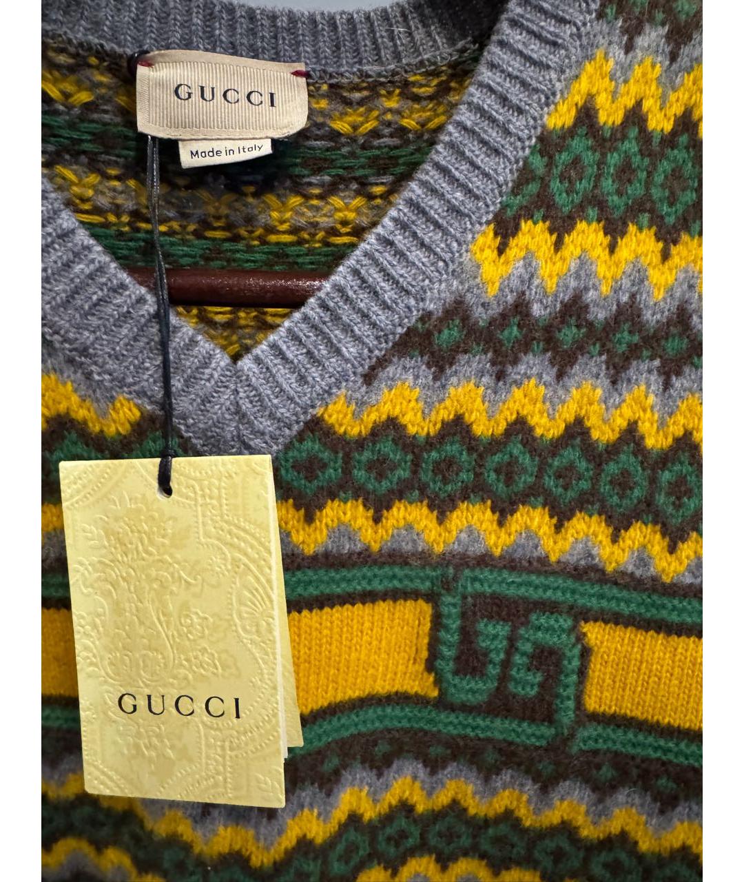 GUCCI Серый жакет / жилет, фото 3