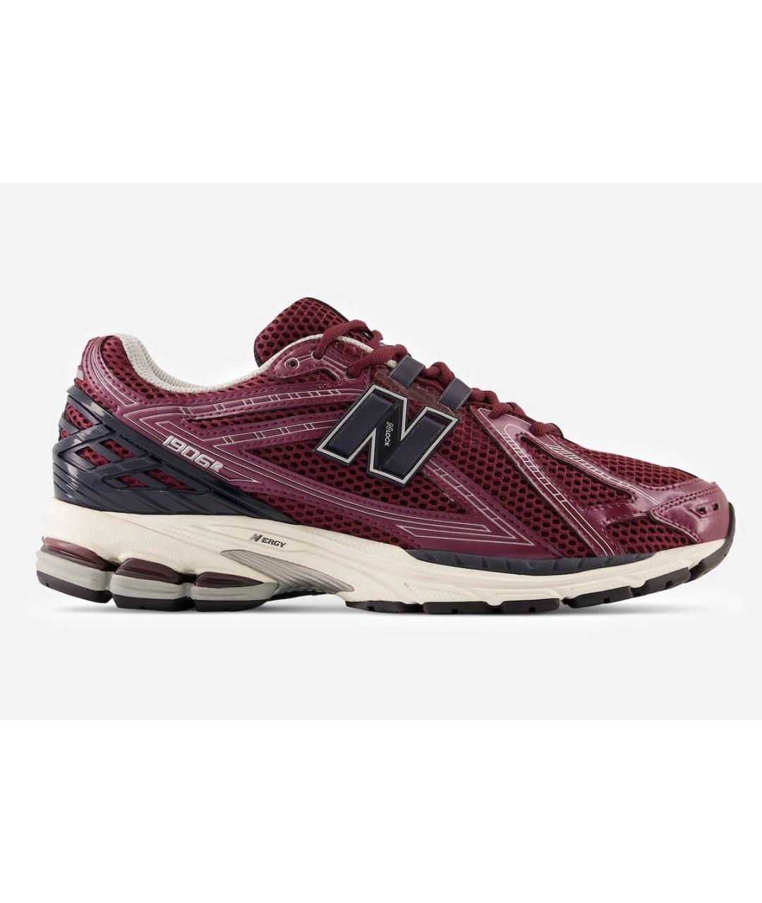 NEW BALANCE Бордовые текстильные низкие кроссовки / кеды, фото 5