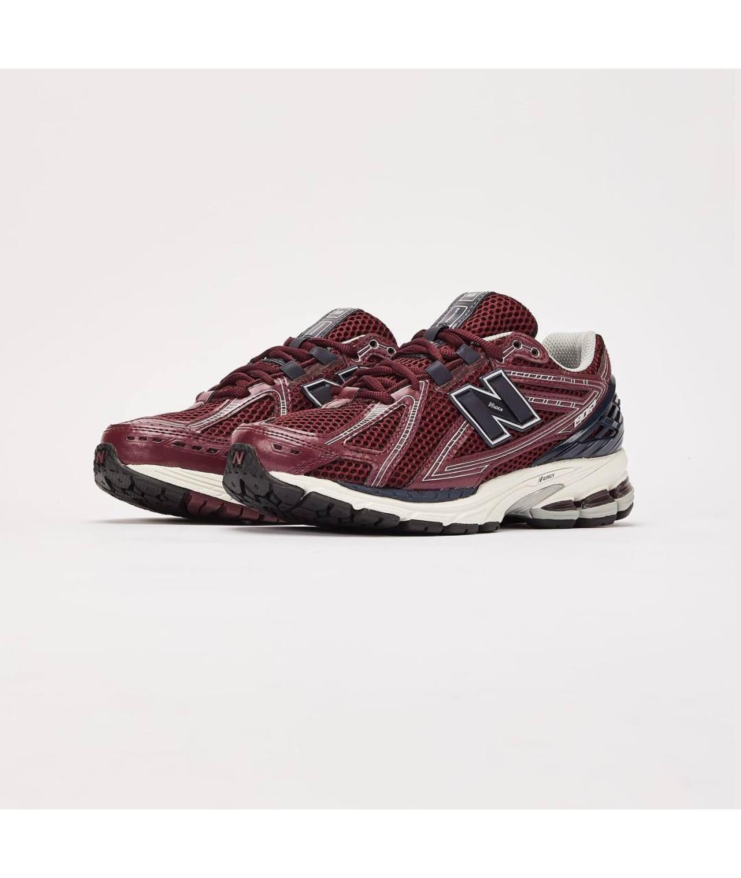 NEW BALANCE Бордовые текстильные низкие кроссовки / кеды, фото 2