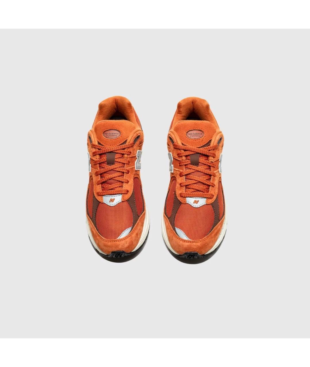 NEW BALANCE Оранжевое замшевые низкие кроссовки / кеды, фото 3