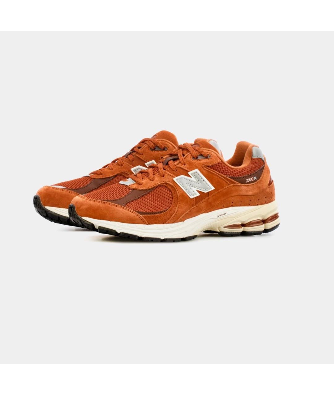 NEW BALANCE Оранжевое замшевые низкие кроссовки / кеды, фото 2