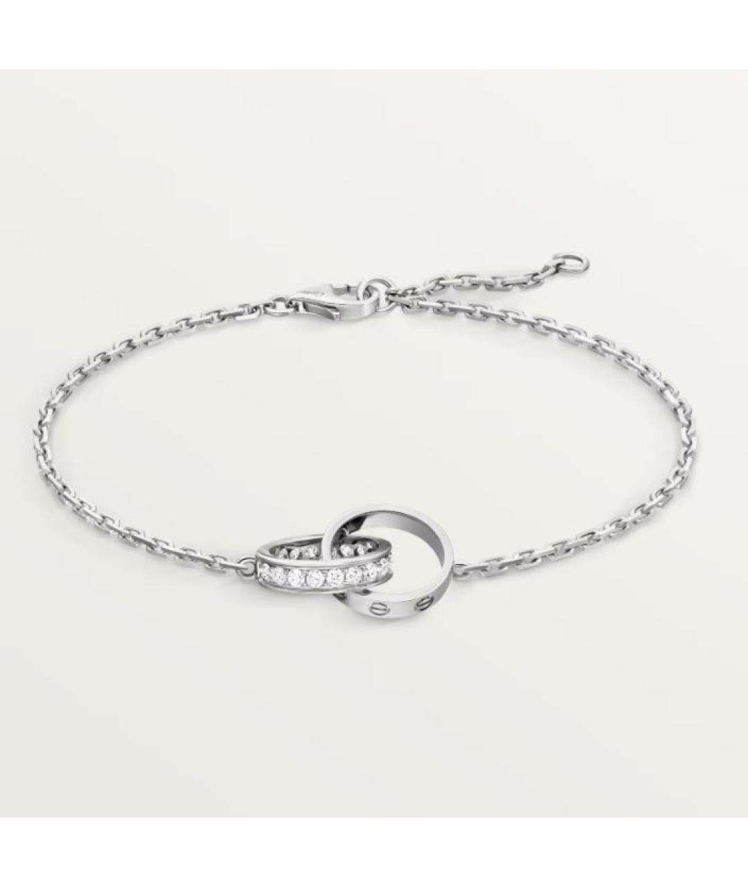 CARTIER Серебрянный браслет из белого золота, фото 5