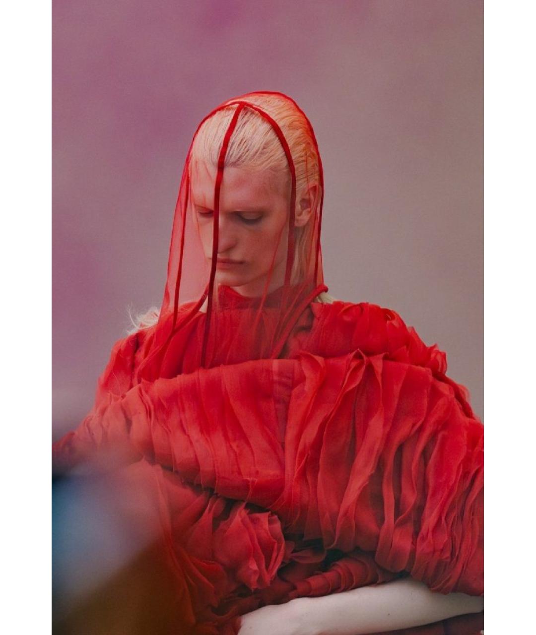 RICK OWENS Красный капюшон, фото 3