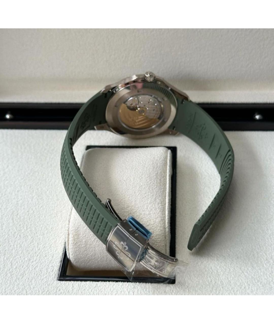 PATEK PHILIPPE Зеленые часы из белого золота, фото 4