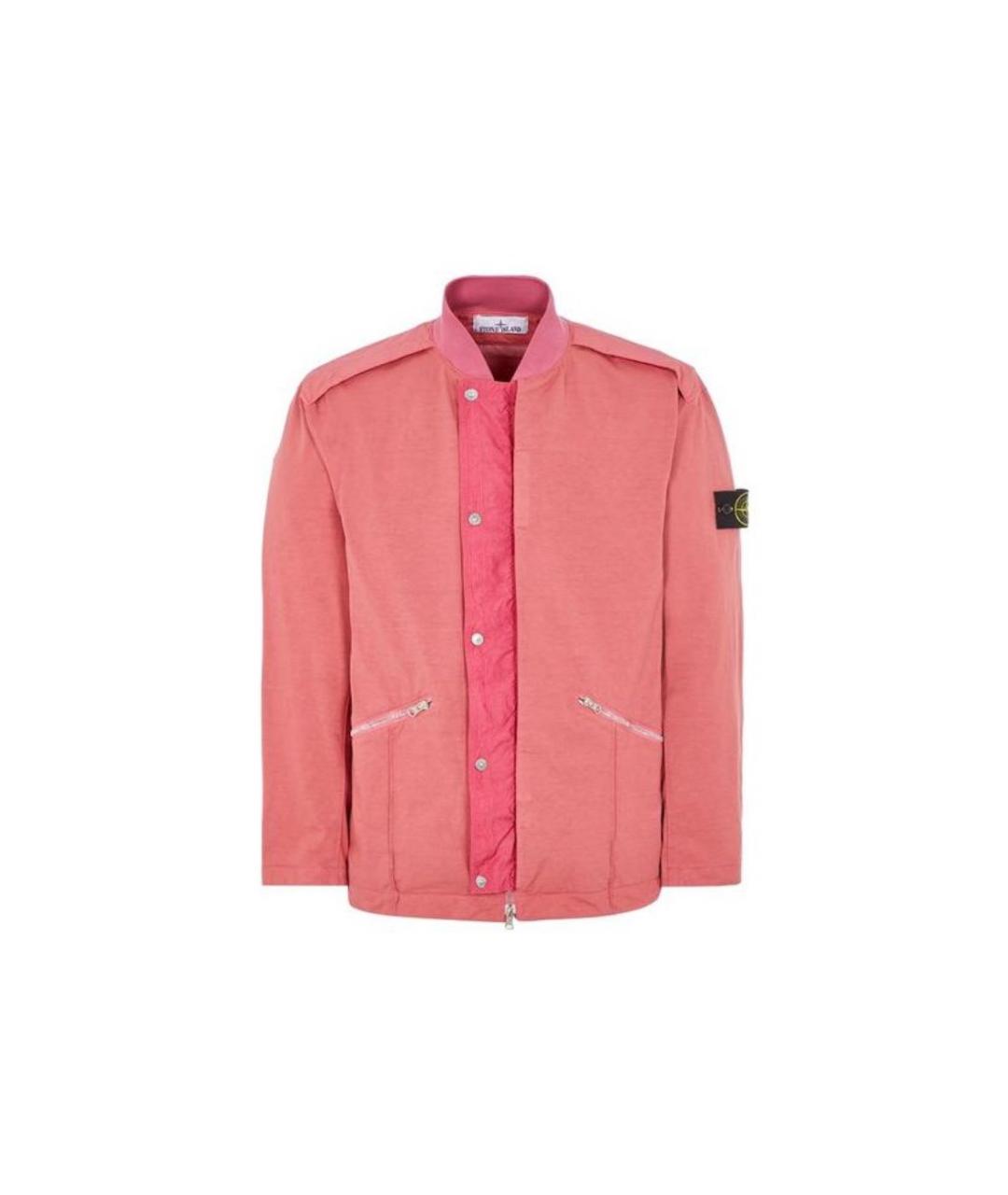 STONE ISLAND Розовая хлопковая куртка, фото 3
