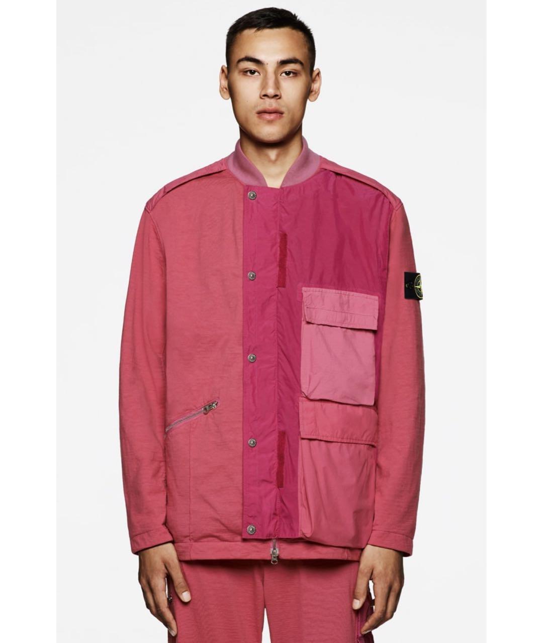 STONE ISLAND Розовая хлопковая куртка, фото 5