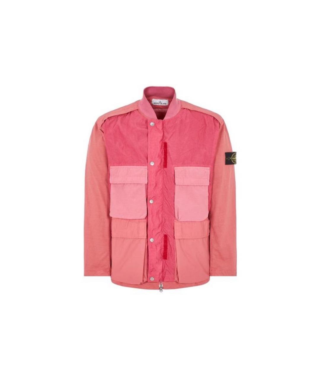 STONE ISLAND Розовая хлопковая куртка, фото 1