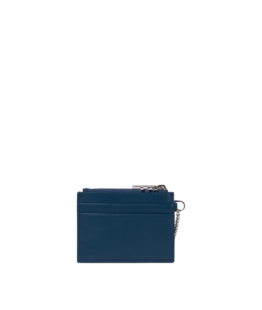 FERRAGAMO Синий кожаный кардхолдер, фото 3