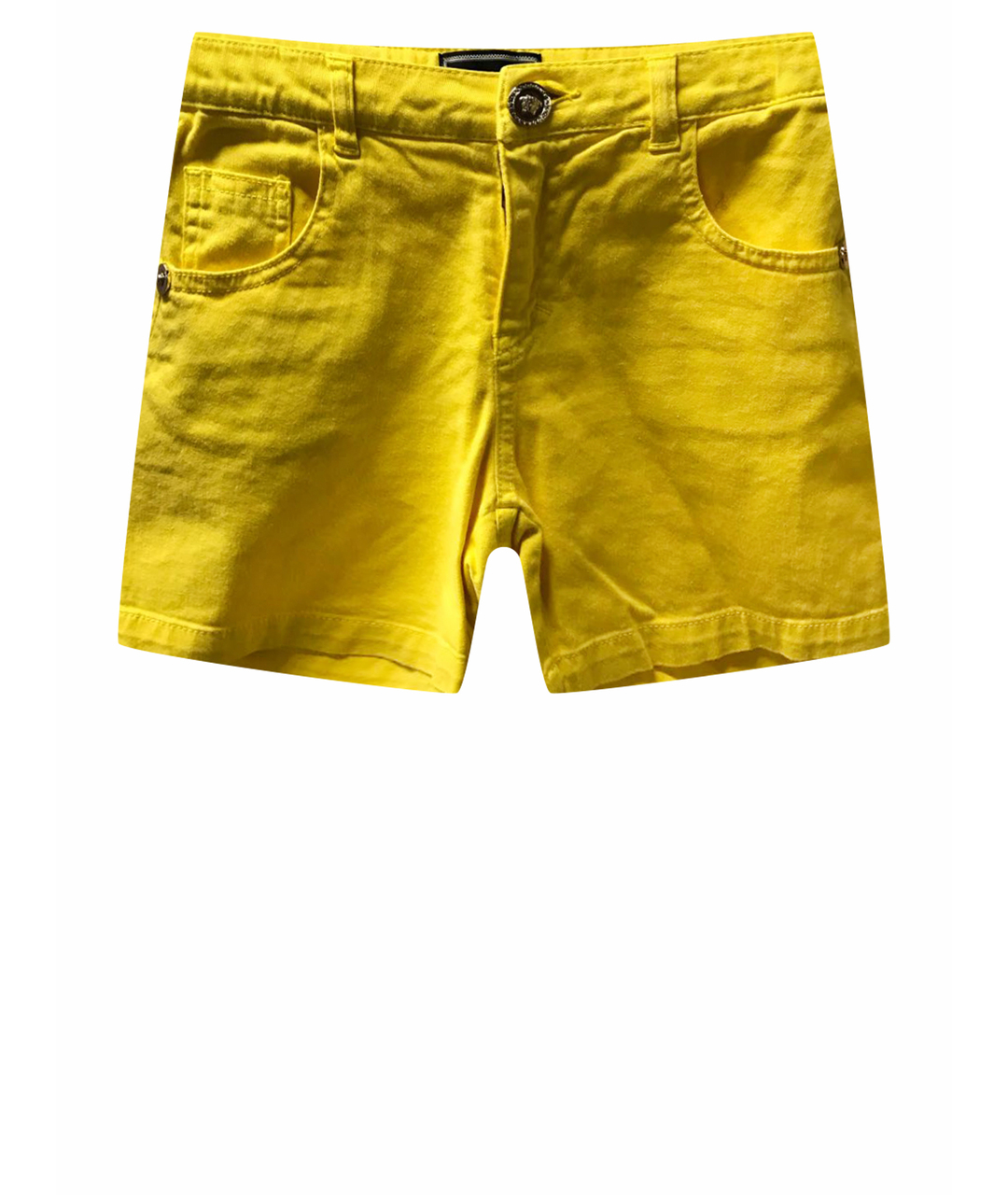VERSACE Желтые хлопковые брюки и шорты, фото 1